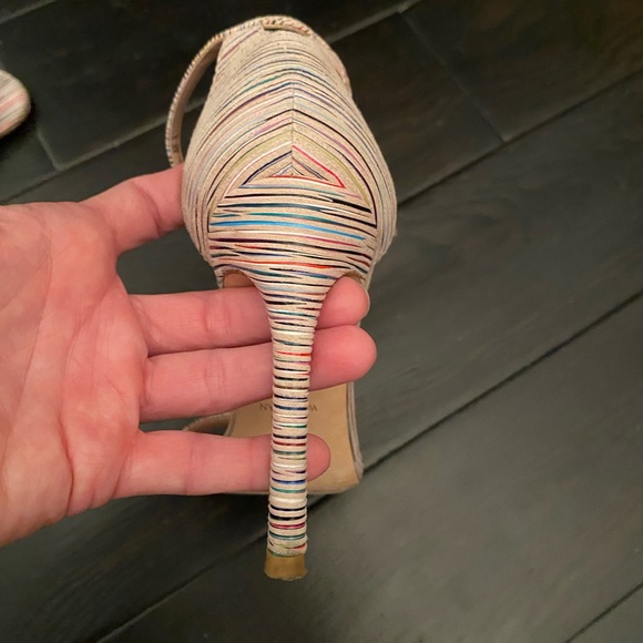 Stuart weitzman nudistsong size 6 multicolored - Picture 3 of 5